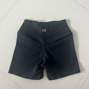 Crop Shop Boutique Serenity Scrunch Shorts, black, excellent condition, Size S